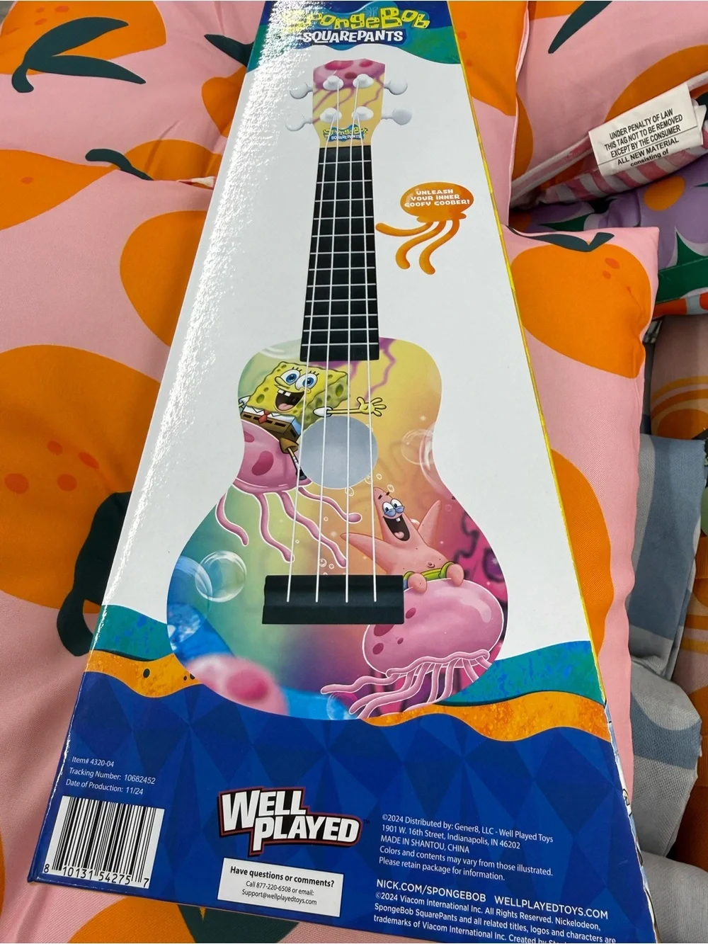 SpongeBob SquarePants Yellow & Pink Kids Ukulele